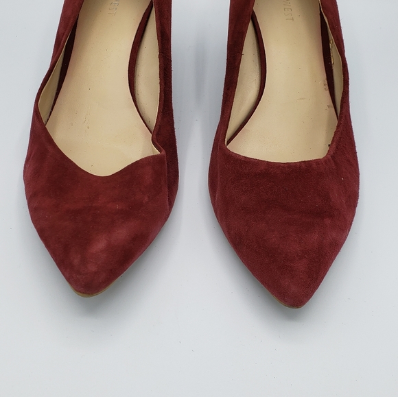 Nine west Ezra pointy toe leather red pumps heels - Picture 11 of 15